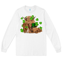 White st patrick's day cow family Long Sleeve Tee - RanaPortraitStore