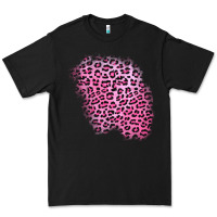 Black pink leopard patch Premium Tee - AdoDesignShop