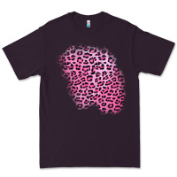 Plum pink leopard patch Premium Tee - AdoDesignShop