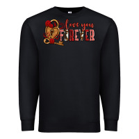 Black love you forever olivia Premium Sweatshirt - OliviaCreatesArt