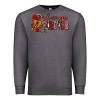 Charcoal Heather love you forever olivia Premium Sweatshirt - OliviaCreatesArt