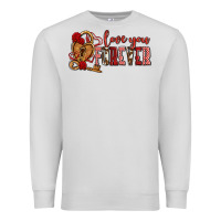 Dove Grey love you forever olivia Premium Sweatshirt - OliviaCreatesArt