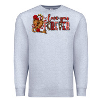 Heather Grey love you forever olivia Premium Sweatshirt - OliviaCreatesArt