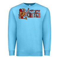 Ocean Blue love you forever olivia Premium Sweatshirt - OliviaCreatesArt