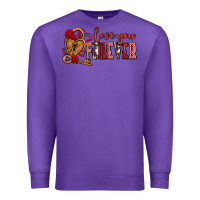 Purple love you forever olivia Premium Sweatshirt - OliviaCreatesArt