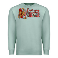 Seafoam love you forever olivia Premium Sweatshirt - OliviaCreatesArt