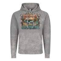 Cloud Rock runs on dreams and gasoline truck western Vintage Hoodie - NancyCooperArtShop