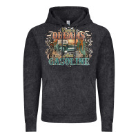 Vintage Black runs on dreams and gasoline truck western Vintage Hoodie - NancyCooperArtShop