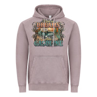 Vintage Zinc runs on dreams and gasoline truck western Vintage Hoodie - NancyCooperArtShop