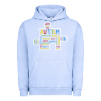 Pigment Grape Ice Autism Puzzle Piece Words Autistic Urban Hoodie - CowhideDigitalArt
