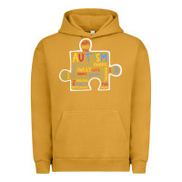 Pigment Peanut Butter Autism Puzzle Piece Words Autistic Urban Hoodie - CowhideDigitalArt