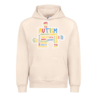 Sandshell Autism Puzzle Piece Words Autistic Urban Hoodie - CowhideDigitalArt