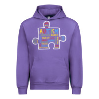 Tulip Autism Puzzle Piece Words Autistic Urban Hoodie - CowhideDigitalArt