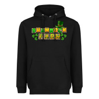 Black St. Patrick's Shamrock farm Heavyweight Hoodie - CowGirlArtShop