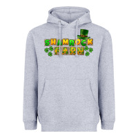 Heather Grey St. Patrick's Shamrock farm Heavyweight Hoodie - CowGirlArtShop