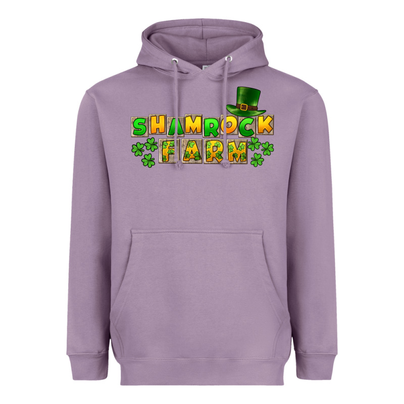 St. Patrick's Shamrock Farm Heavyweight Hoodie by CowGirlArtShop | Teevron