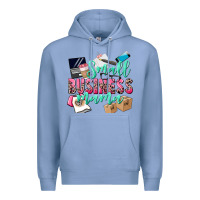 Colony Blue Small Business Mama Premium Hoodie - CowGirlArtShop