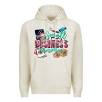 Oatmeal Heather Small Business Mama Premium Hoodie - CowGirlArtShop