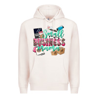 Pale Pink Small Business Mama Premium Hoodie - CowGirlArtShop