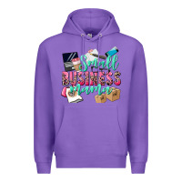 Purple Small Business Mama Premium Hoodie - CowGirlArtShop