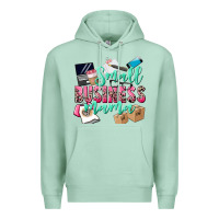 Seafoam Small Business Mama Premium Hoodie - CowGirlArtShop