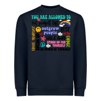 Navy you are allowed to Heavyweight Sweatshirt - Artiststas