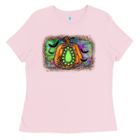 Bubblegum Pink halloween gemstone background Ladies Tee - JahusDesignShop