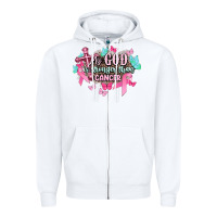 White My god is stronger than Cancer Awareness Zipper Hoodie - HowdyJamesFarm