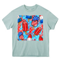 Arona 4th of july popsicle seamless pattern Heavy Core Tee - BundleAndBundleShop