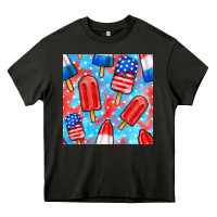 Asphalt 4th of july popsicle seamless pattern Heavy Core Tee - BundleAndBundleShop