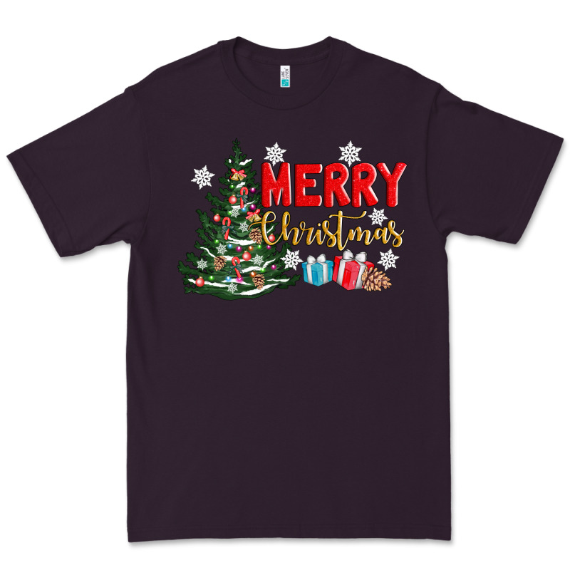 Merry Christmas Tree Premium Tee by AdoDesignShop | Teevron