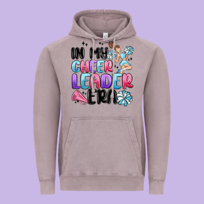 In My Cheer Leader Era Vintage Hoodie Designed By Maliassmallbusiness