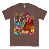 Chestnut i may look calm but in my head i pecked you three Classic Tee - NancyCooperArtShop