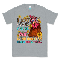 Heather Grey i may look calm but in my head i pecked you three Classic Tee - NancyCooperArtShop