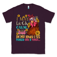 Plum i may look calm but in my head i pecked you three Classic Tee - NancyCooperArtShop