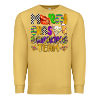 Antique Gold mardi gras drinking team with glasses olivia Premium Sweatshirt - OliviaCreatesArt