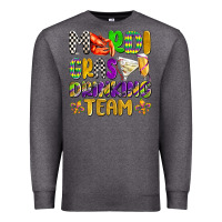 Charcoal Heather mardi gras drinking team with glasses olivia Premium Sweatshirt - OliviaCreatesArt
