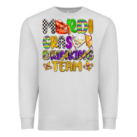Dove Grey mardi gras drinking team with glasses olivia Premium Sweatshirt - OliviaCreatesArt