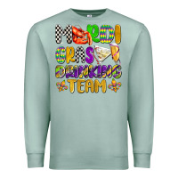 Seafoam mardi gras drinking team with glasses olivia Premium Sweatshirt - OliviaCreatesArt