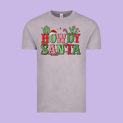 Howdy Santa Vintage Tee Designed By Maliassmallbusiness