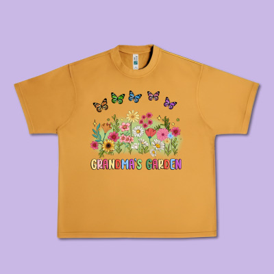 Grandma Garden Birth Month Flower Urban Heavy Tee Designed By Jahusdesignshop