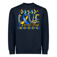 Navy love doesn t count chromosomes Heavyweight Sweatshirt - Artiststas