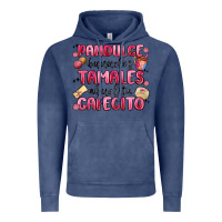 Vintage Denim pandulce bunuelos tamales abuelita cafecito Vintage Hoodie - MaliasSmallBusiness