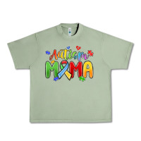 Oil Green autism mama Urban Heavy Tee - MaliasSmallBusiness