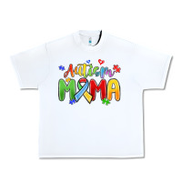 White autism mama Urban Heavy Tee - MaliasSmallBusiness