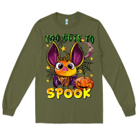 Army Green too cute to spook Long Sleeve Tee - LillyAllenDesigns