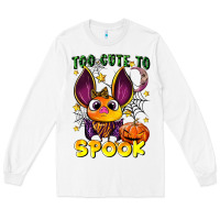 White too cute to spook Long Sleeve Tee - LillyAllenDesigns