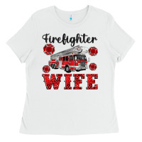 White firefighter wife Ladies Tee - Artiststas