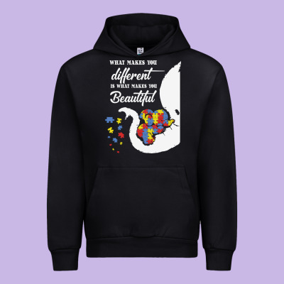 Autism Different Makes You Beautiful Urban Hoodie Designed By Cowhidedigitalart