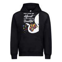 Black Autism Different Makes You Beautiful Urban Hoodie - CowhideDigitalArt